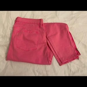 J.Crew pink skinny jeans